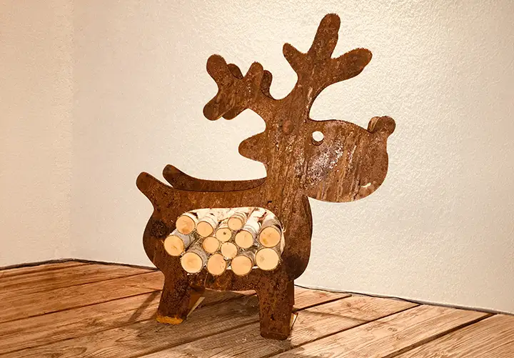 Holzlager Edelrost